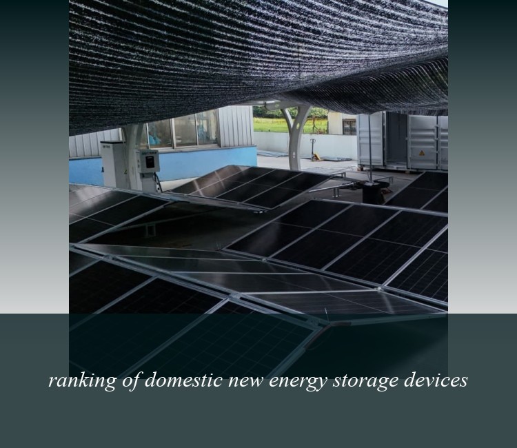 ranking of domestic new energy storage devices
