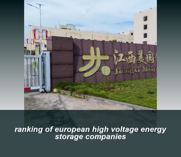 ranking of european high voltage energy storage companies