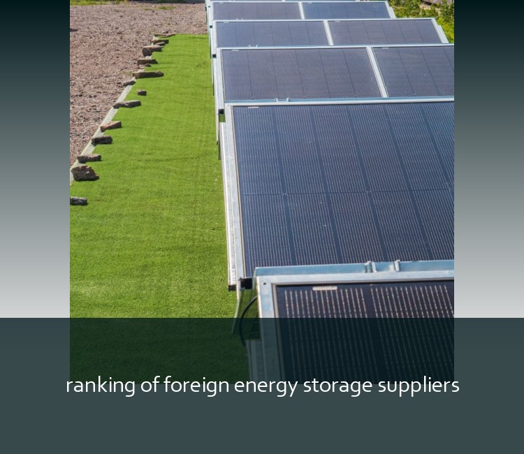 ranking of foreign energy storage suppliers