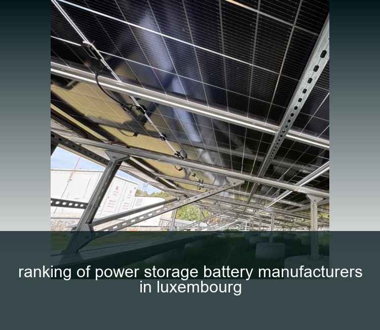 ranking of power storage battery manufacturers in luxembourg
