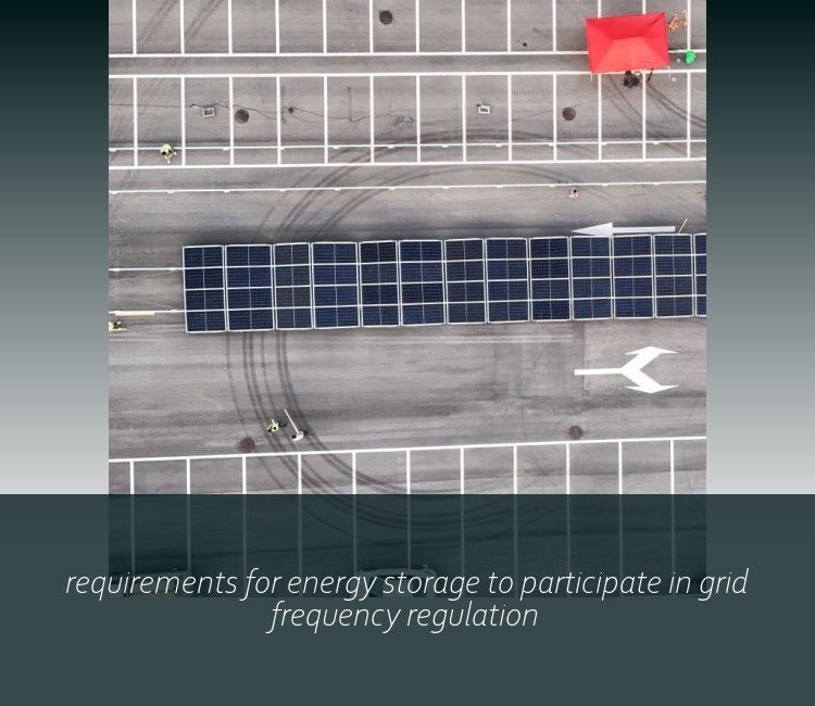 requirements for energy storage to participate in grid frequency regulation