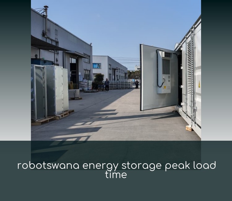 robotswana energy storage peak load time