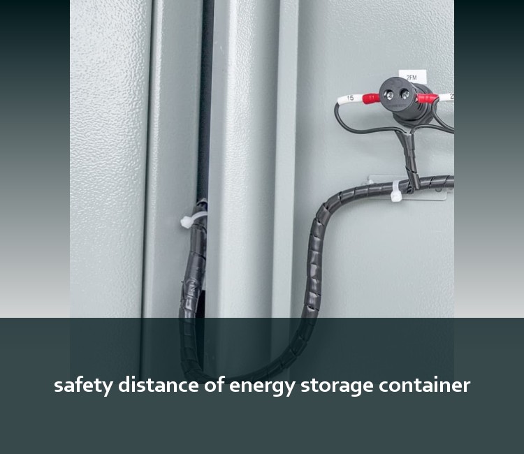 safety distance of energy storage container
