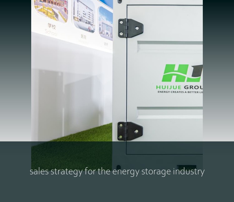 sales strategy for the energy storage industry