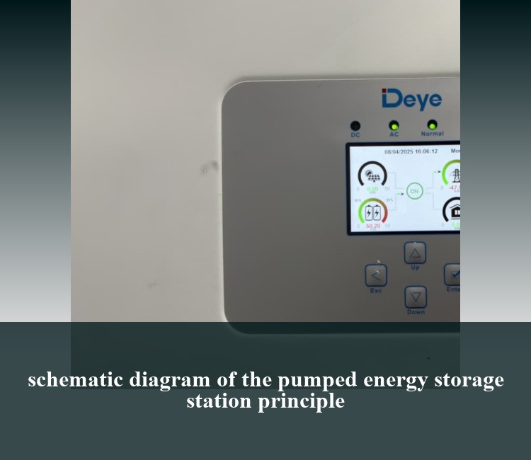 schematic diagram of the pumped energy storage station principle