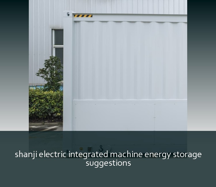shanji electric integrated machine energy storage suggestions