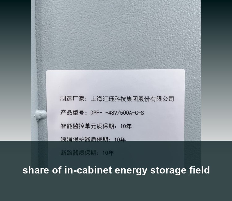 share of in-cabinet energy storage field