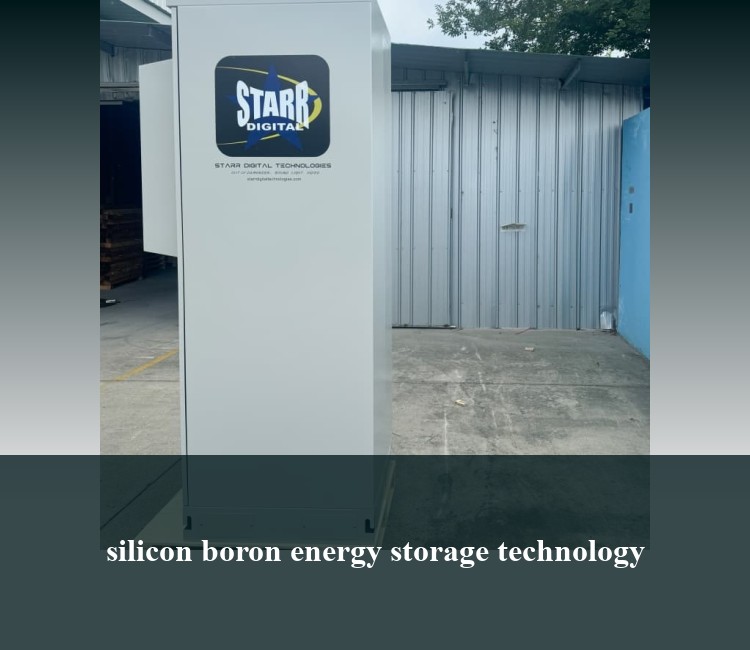 silicon boron energy storage technology
