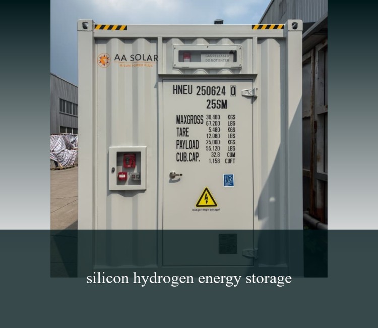 silicon hydrogen energy storage