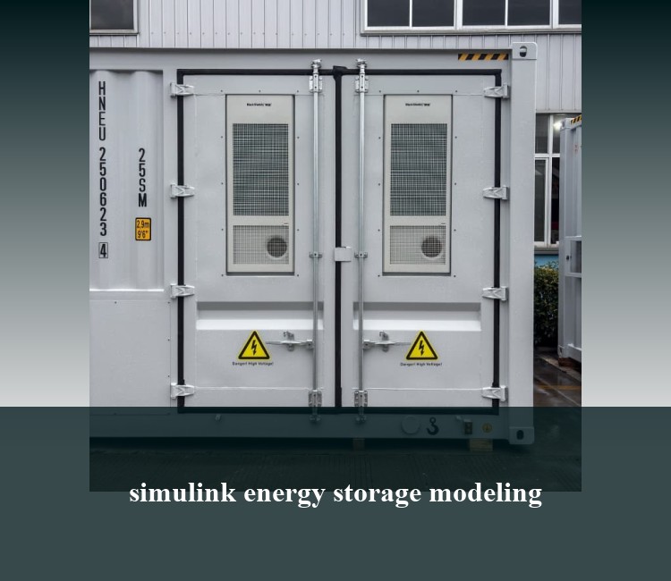 simulink energy storage modeling