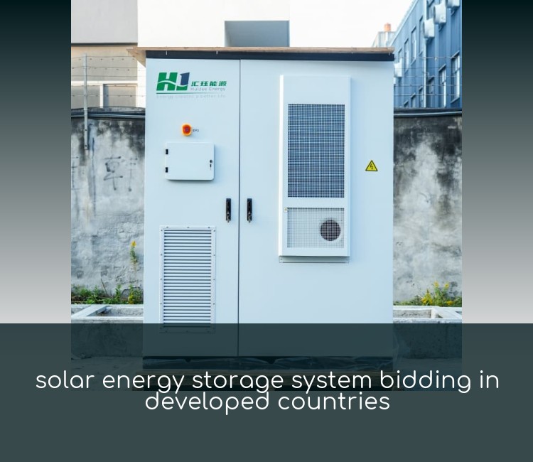 solar energy storage system bidding in developed countries