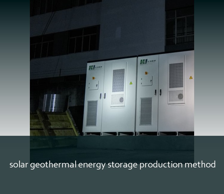 solar geothermal energy storage production method