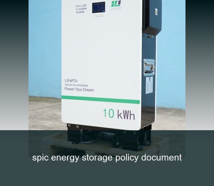 spic energy storage policy document