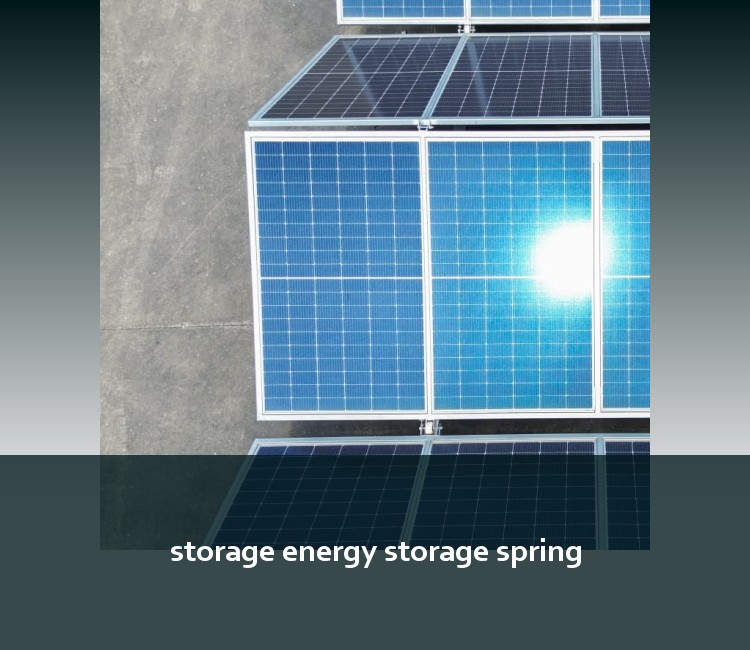 storage energy storage spring