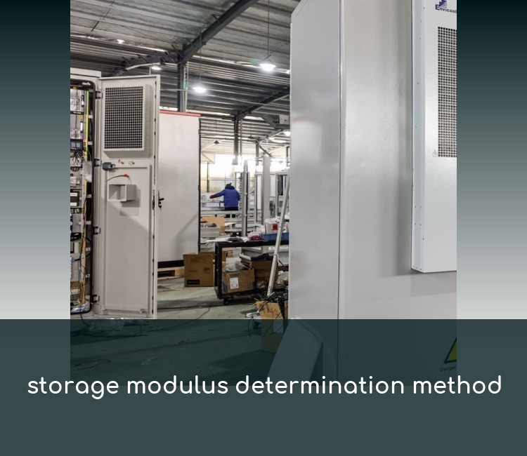 storage modulus determination method