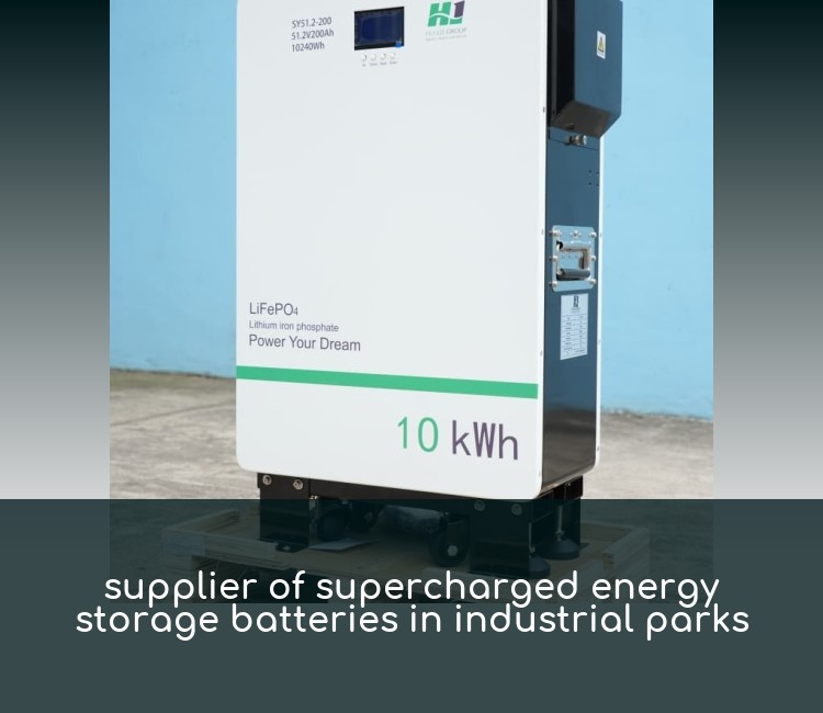 supplier of supercharged energy storage batteries in industrial parks