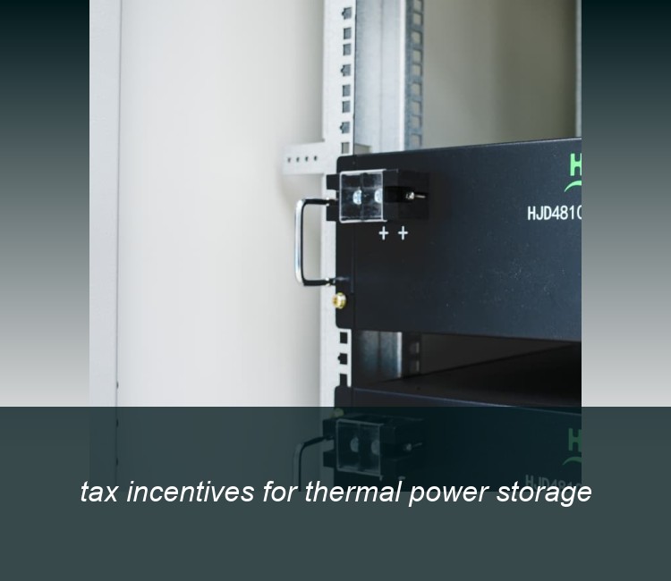 tax incentives for thermal power storage