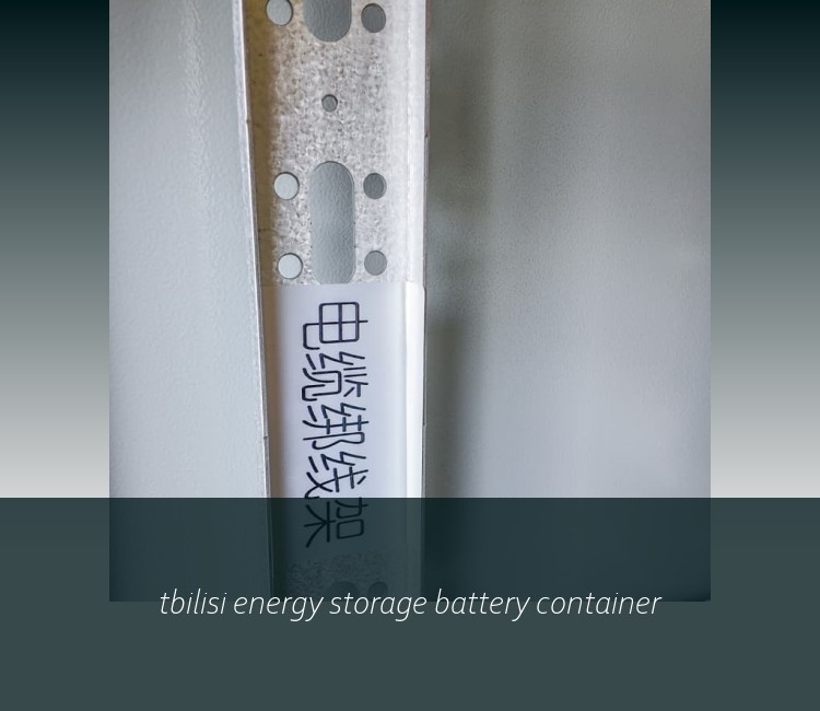 tbilisi energy storage battery container