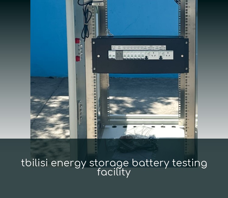 tbilisi energy storage battery testing facility