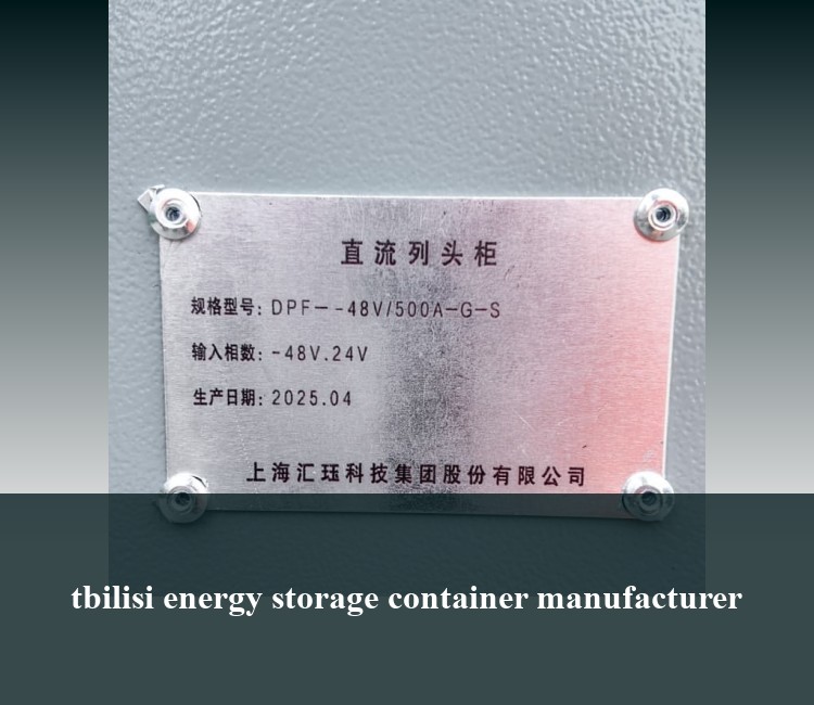 tbilisi energy storage container manufacturer