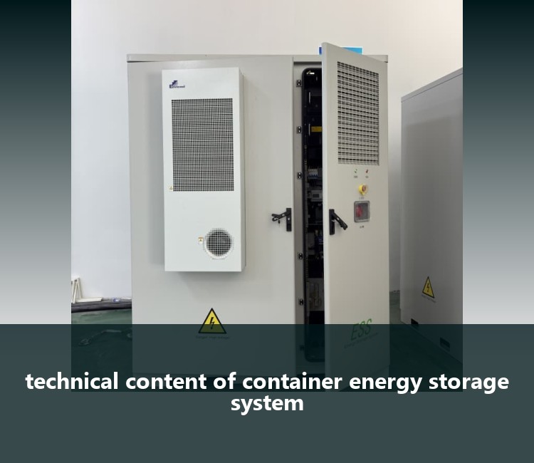 technical content of container energy storage system