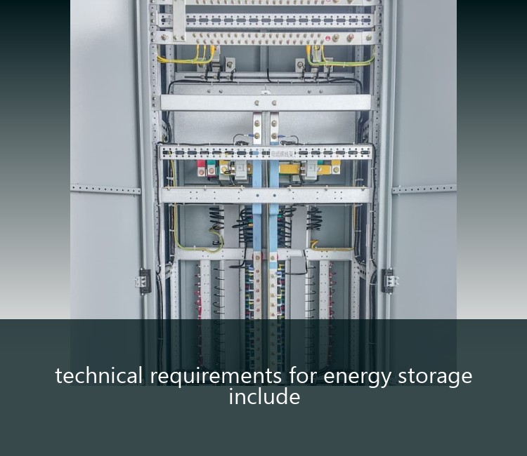 technical requirements for energy storage include
