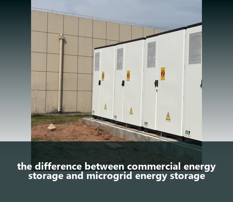 the difference between commercial energy storage and microgrid energy storage