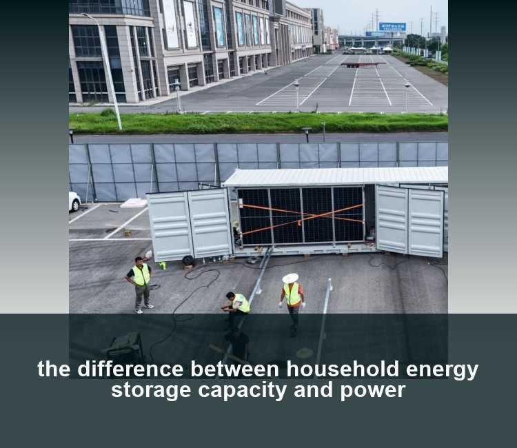 the difference between household energy storage capacity and power