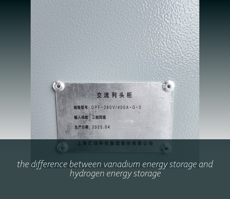 the difference between vanadium energy storage and hydrogen energy storage