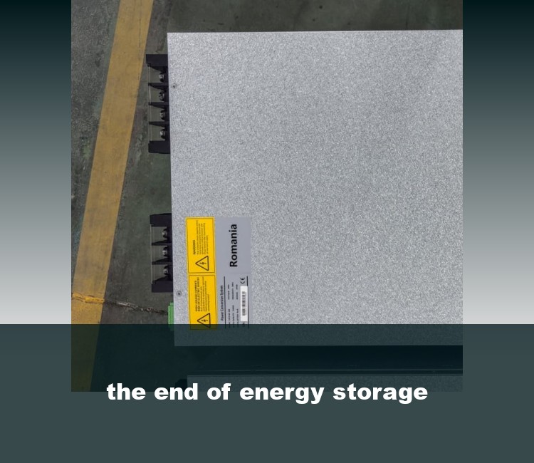 the end of energy storage