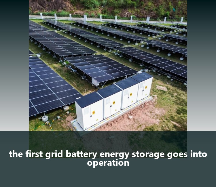 the first grid battery energy storage goes into operation