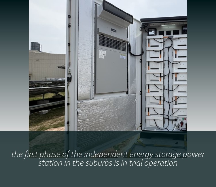 the first phase of the independent energy storage power station in the suburbs is in trial operation