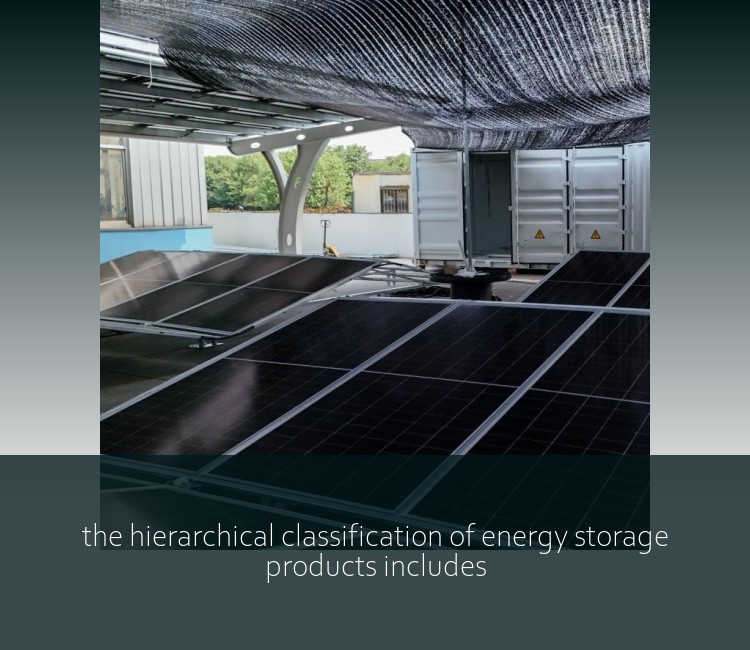 the hierarchical classification of energy storage products includes