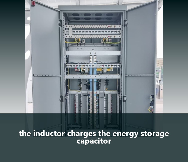 the inductor charges the energy storage capacitor