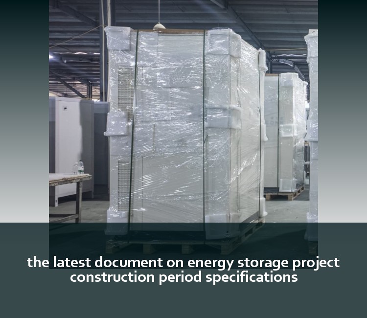 the latest document on energy storage project construction period specifications