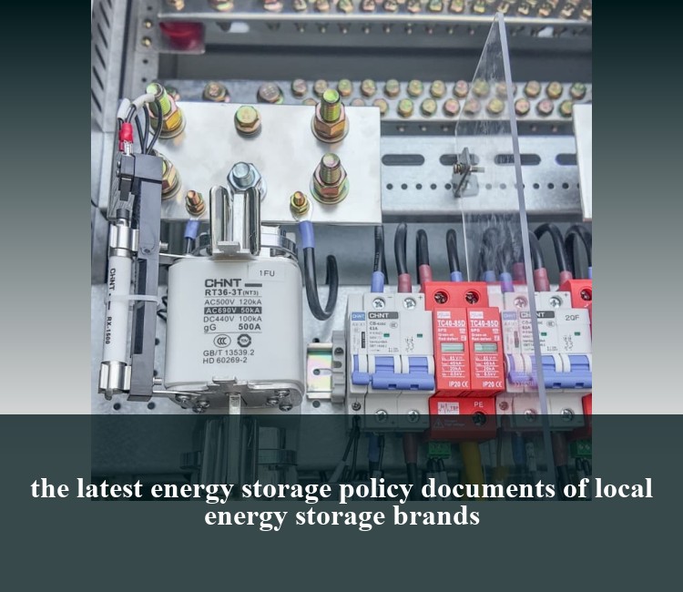 the latest energy storage policy documents of local energy storage brands