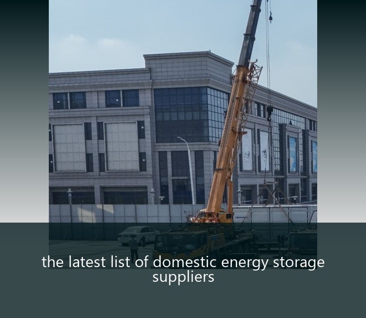 the latest list of domestic energy storage suppliers