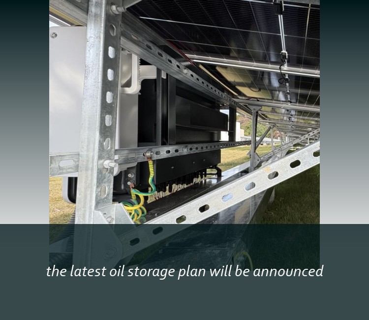 the latest oil storage plan will be announced