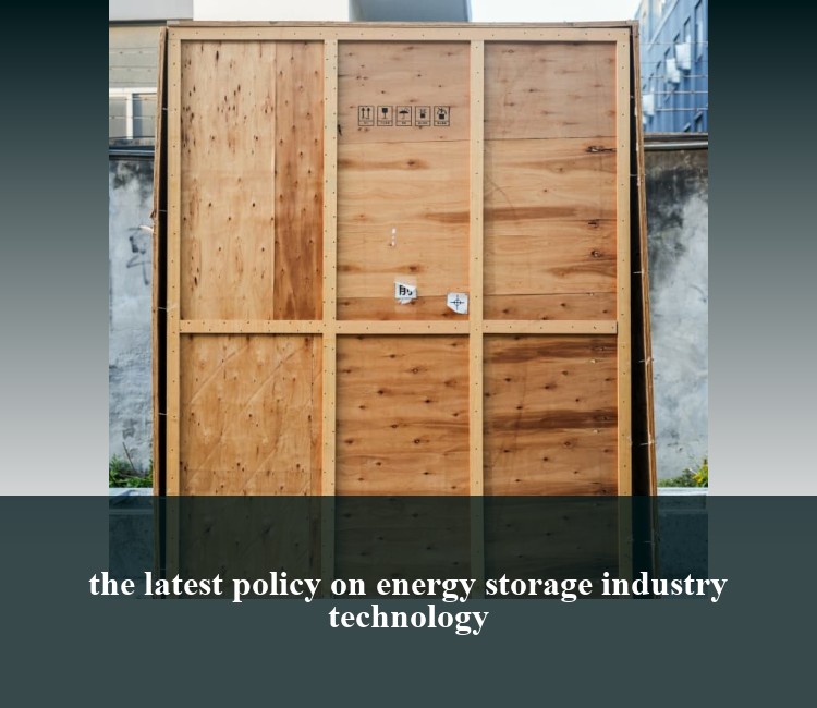 the latest policy on energy storage industry technology