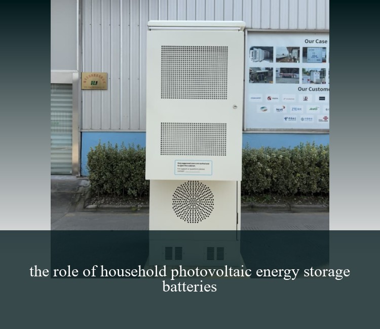 the role of household photovoltaic energy storage batteries