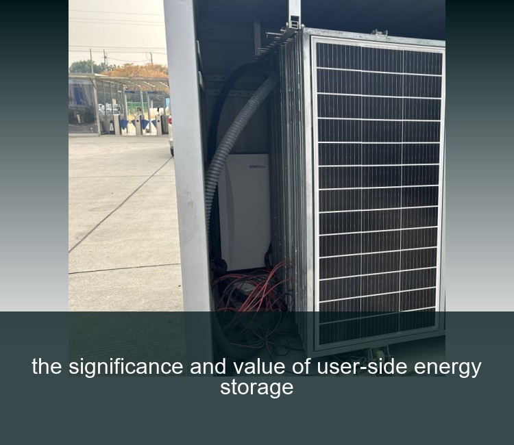 the significance and value of user-side energy storage