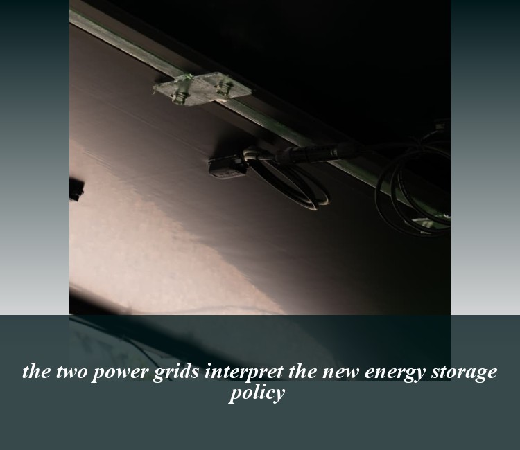 the two power grids interpret the new energy storage policy