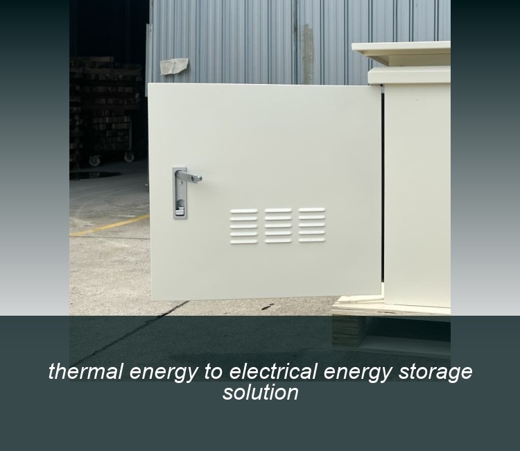 thermal energy to electrical energy storage solution