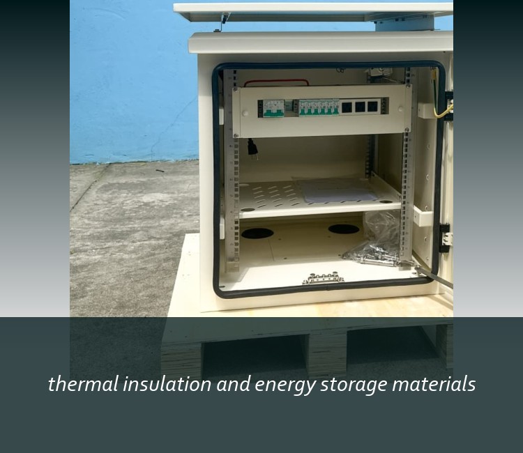 thermal insulation and energy storage materials