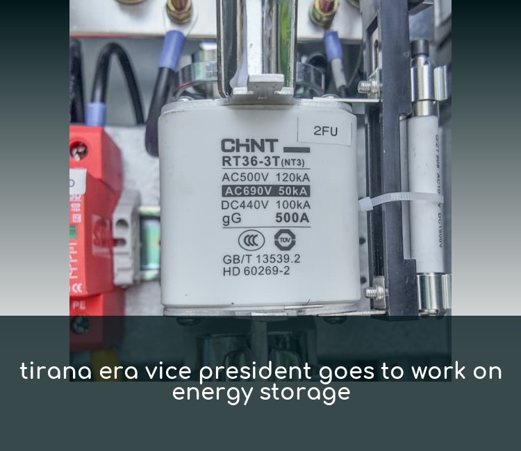 tirana era vice president goes to work on energy storage