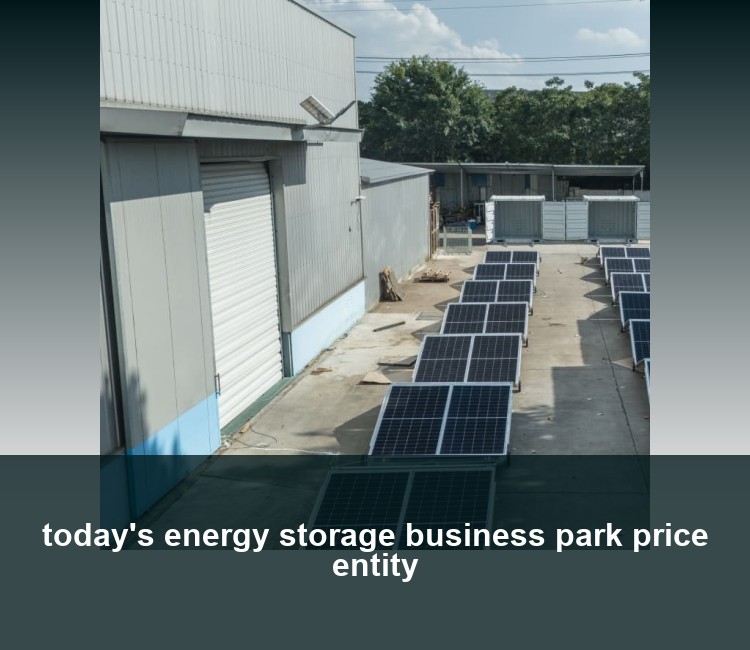 today's energy storage business park price entity