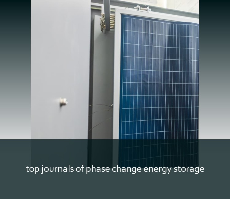 top journals of phase change energy storage