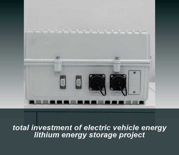 total investment of electric vehicle energy lithium energy storage project