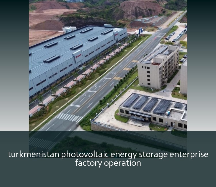 turkmenistan photovoltaic energy storage enterprise factory operation
