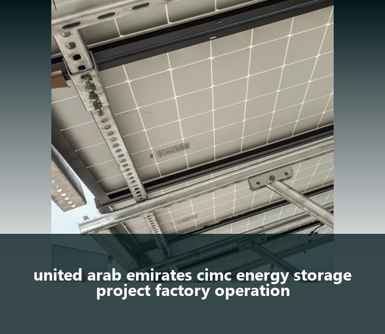 united arab emirates cimc energy storage project factory operation